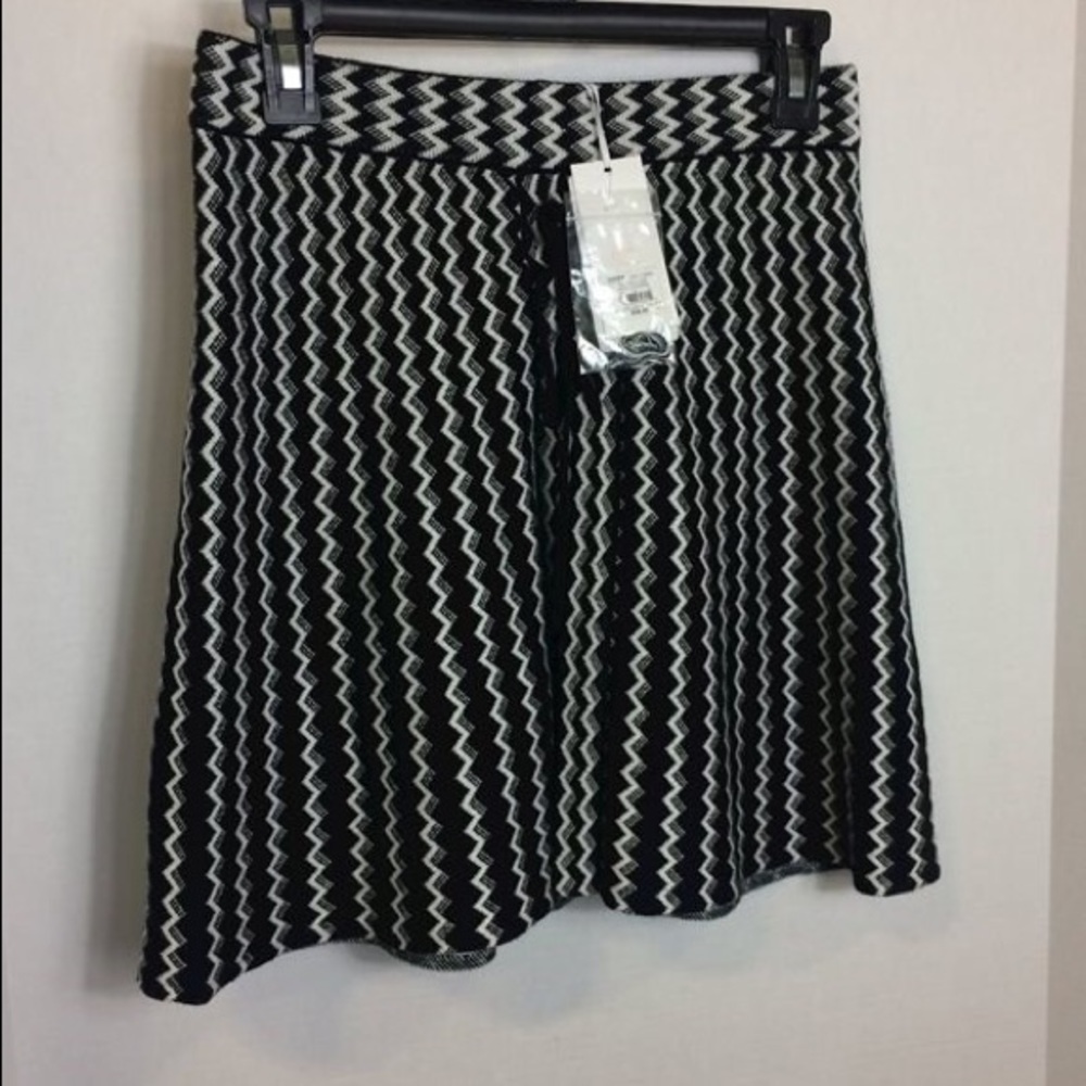 Knit mini skirt
